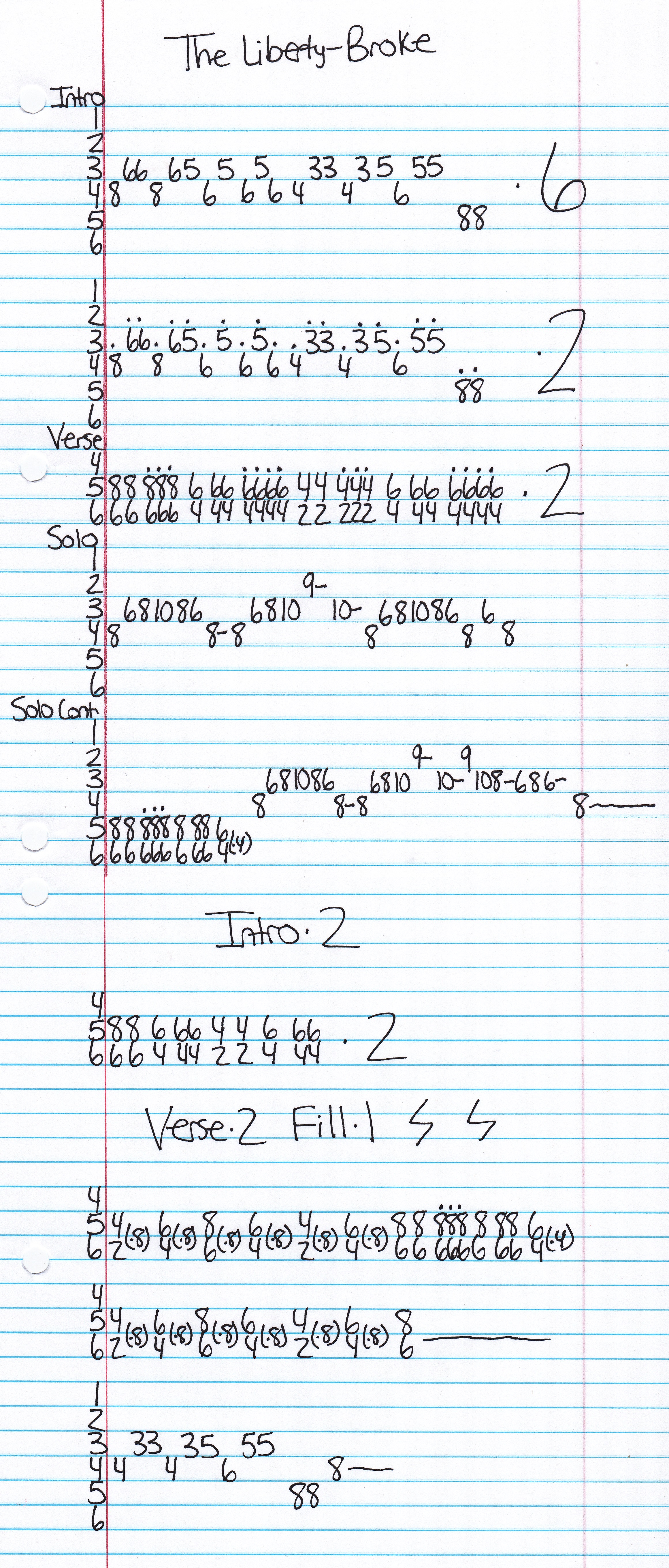 High quality guitar tab for Broke by The Liberty off of the album Unknown. ***Complete and accurate guitar tab!***